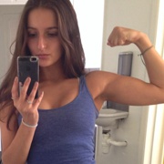 Teen muscle girl Fitness girl Sophia